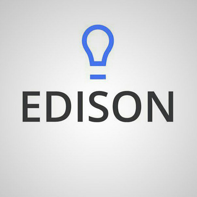 Телеграм эдисона. Edison надпись. Эдисон лого. Эдисон логотип канала. Телеграмм Эдисона.